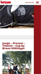 Mobile Screenshot of dressur-cup.braun-waelzlager.de