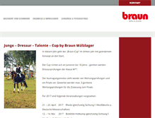 Tablet Screenshot of dressur-cup.braun-waelzlager.de